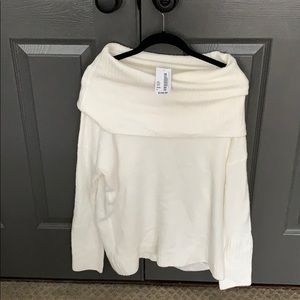 Super soft, off-shoulder sweater